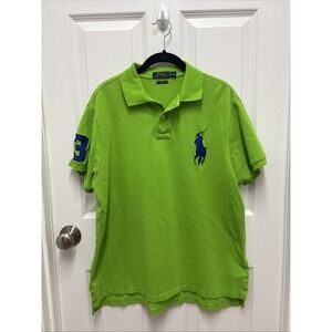 Polo Ralph Lauren Bright Spring Green With Navy Big Pony - Size XL